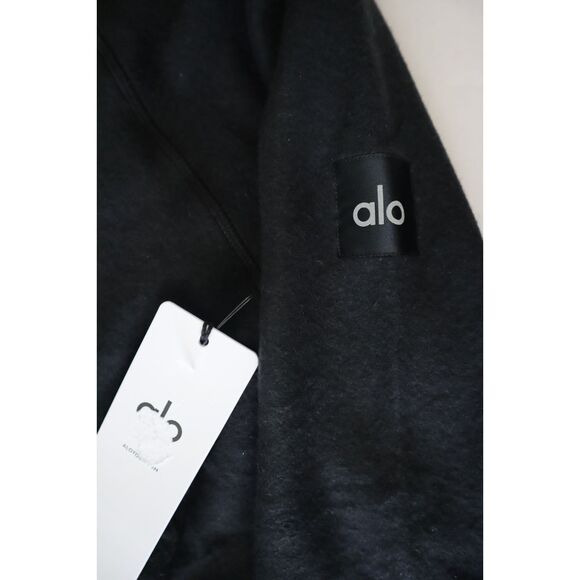 Alo Yoga M3109R Men's Sz 2XL Black The Triumph Tri-Blend Fleece Hoodie - Picture 8 of 14